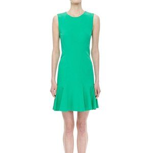Diane von Furstenberg Jaelyn Flare-Hem Knit Green Dress Size 8